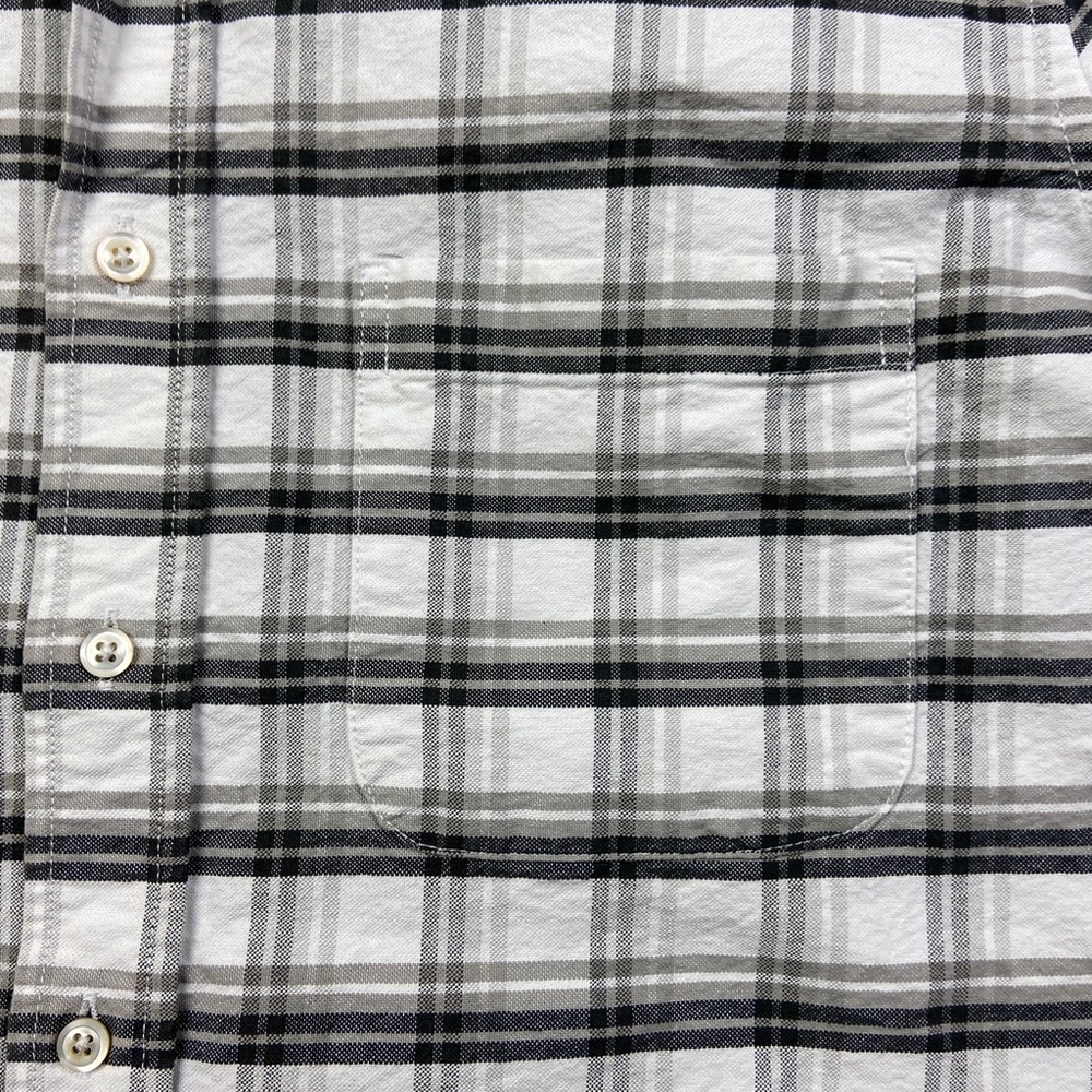 Thom Browne Shirt Mens Size XS Gray White Check Button Up Long Sleeve Men - Picture 3 of 11